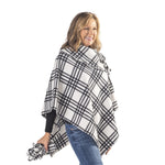 Load image into Gallery viewer, Elisa Winter White Cozy Coat Fleece Poncho and Gloves Set
